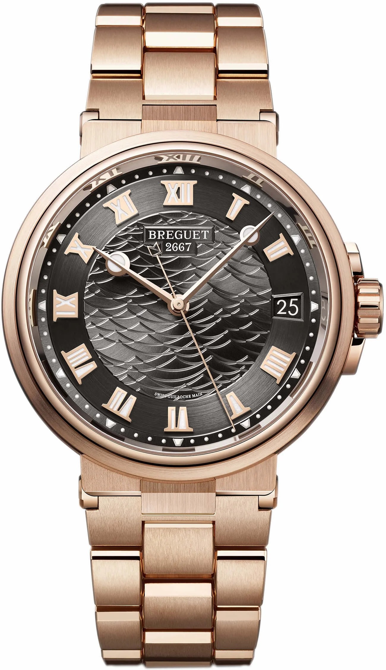 Breguet Marine 5517 18K Rose Gold Men's Watch, 5517BR/G3/RZ0